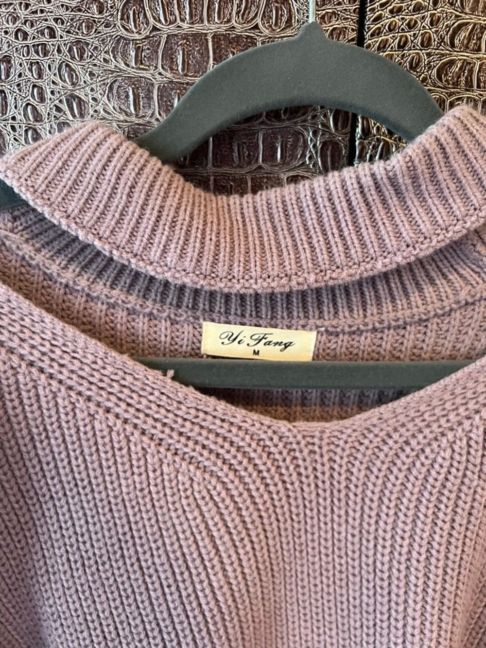 Mauve Ribbed Sweater - Picture 2 of 3